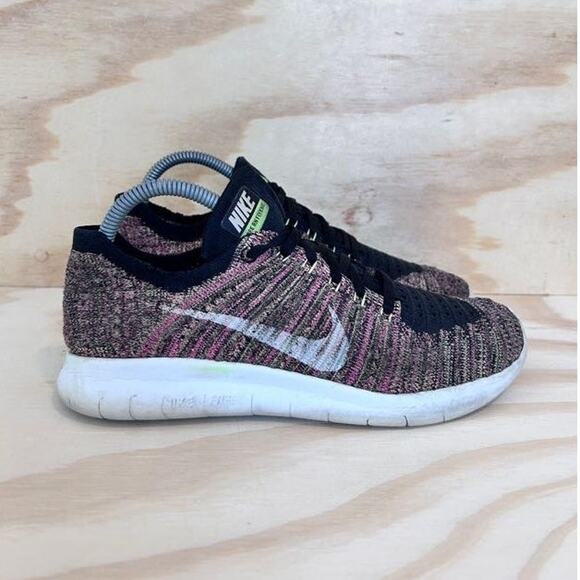 Nike - Free RN Flyknit - Running Shoes - Multicolor - Women's - 8 - 843431-999 - Picture 1 of 9